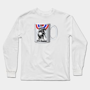 Patriot cowboy in mug Long Sleeve T-Shirt